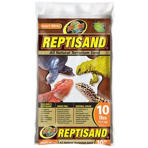 REPTISAND NATURAL TERRARIUM SAND (10 LB - Desert White)