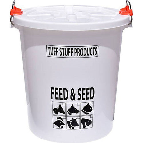 TUFF STUFF FEED STORAGE DRUM WITH LOCKING LID