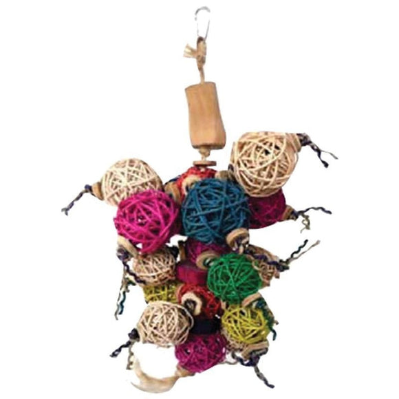 JAVA WOOD BALL THING BIRD TOY (10X14 INCH)