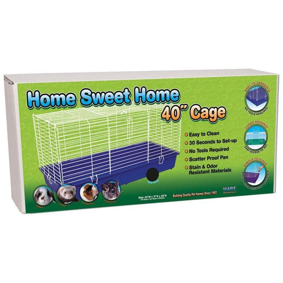 Ware Home Sweet Home Small Animal Cage (24 Inch, ASSORTED)