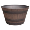 Southern Patio HDR-055433 Whiskey Barrel Design Planter, Kentucky Walnut ~ 15.5