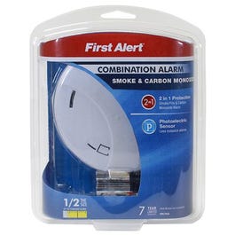 Photoelectric Smoke & Carbon Monoxide Detector, Battery Operated