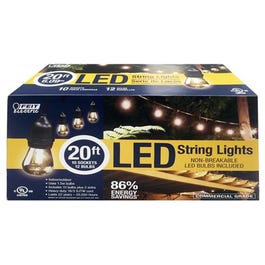 LED String Light Set, 20-Ft.