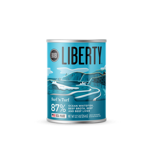 BIXBI Liberty® Wet Food for Dogs – Surf ‘N Turf Paté (12.5 oz)