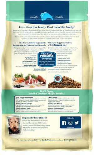 Blue Buffalo Life Protection Natural Lamb Oatmeal Recipe Puppy