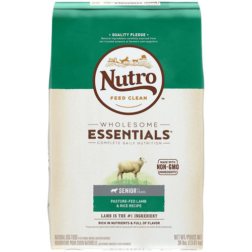 Nutro Wholesome Essentials Senior Pasture Fed Lamb Rice Dry Dog Food Danbury CT New Milford CT Agriventures Agway Pickup Delivery