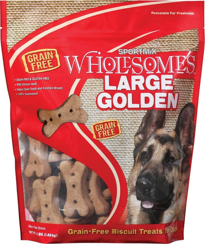 SPORTMiX Wholesomes Large Golden Biscuits Grain Free Dog Treats