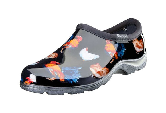 Sloggers Women’s Waterproof Comfort Shoes Classic Chicken Black (Size 6)