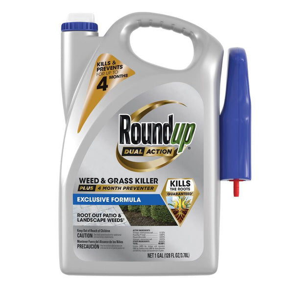 Roundup® Dual Action Weed & Grass Killer Plus 4 Month Preventer (1 Gallon RTU Trigger)