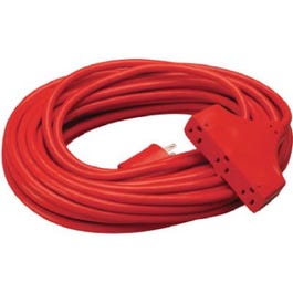 Extension Cord, 14/3 SJTW  Red Outdoor,  50-Ft.