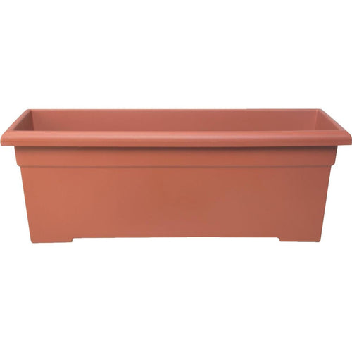 Myers 28 In. Poly Romana Clay Color Flower Box