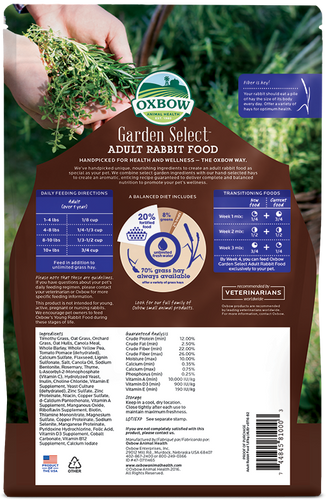 Oxbow Garden Select Adult Rabbit Food (8 lbs)