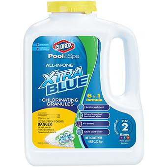 Clorox Pool & Spa Xtra Blue All-in-One Chlorinating Granules 6 lbs