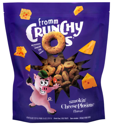 Fromm Crunchy Os® Smokin' CheesePlosions® Flavor Dog Treats (26-oz)