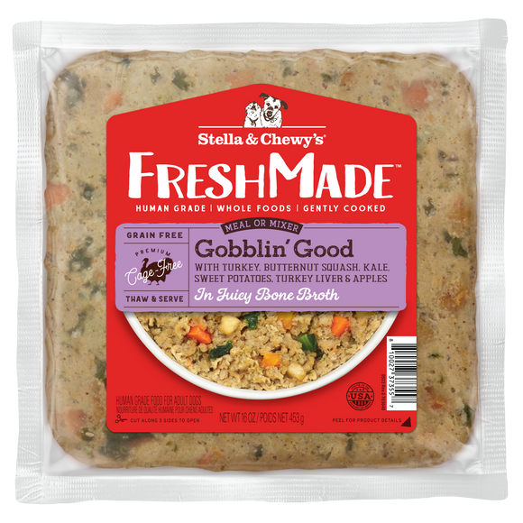 Stella & Chewy's FreshMade Gobblin' Good Gently Cooked Dog Food