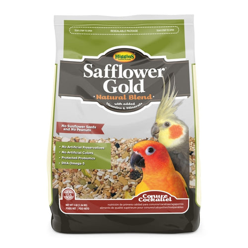 Higgins Safflower Gold Blend Conure & Cockatiel