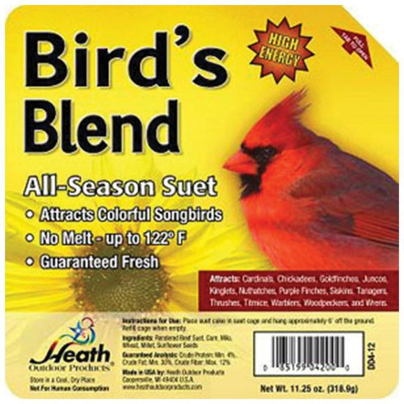 BIRD'S BLEND ALL-SEASON HIGH ENERGY SUET (11.25 oz)