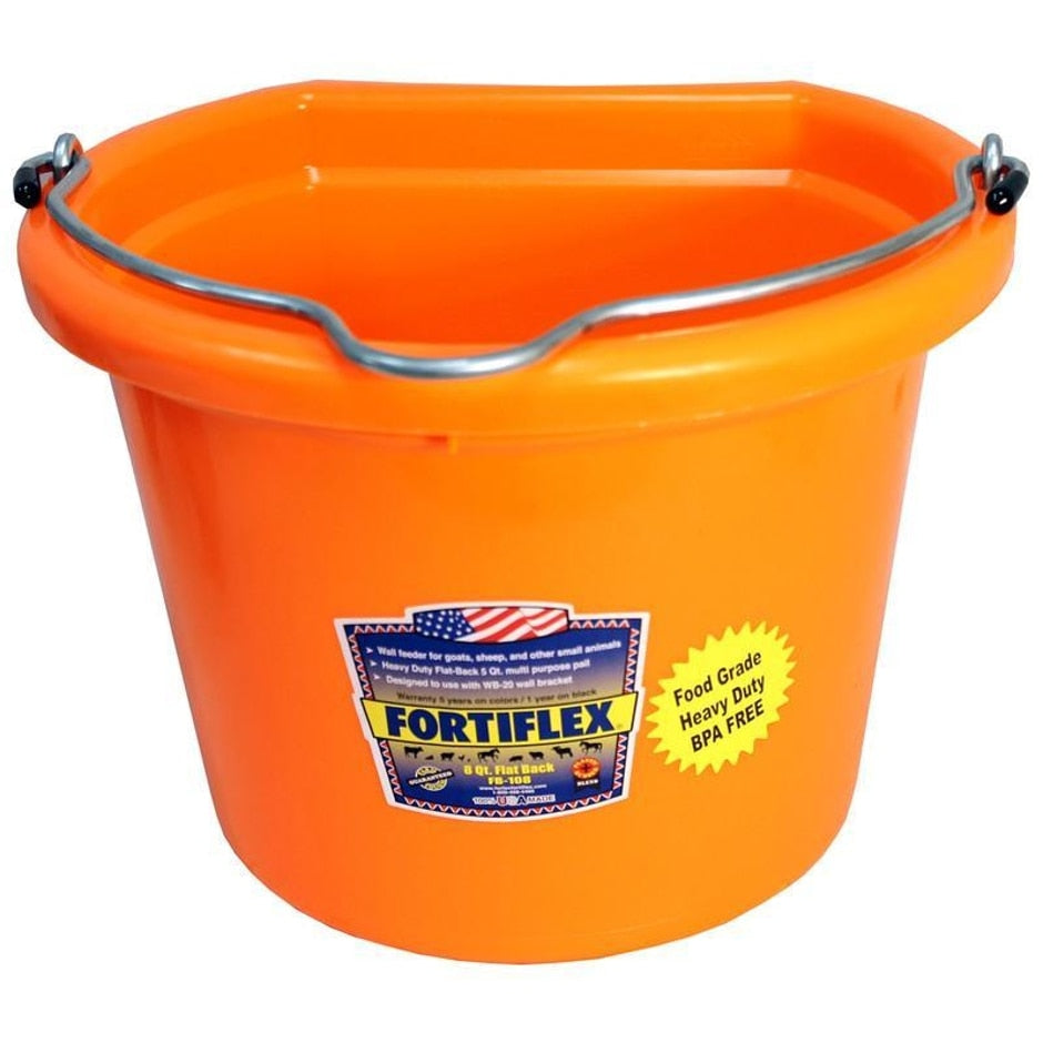 Fortiflex Flat Back Bucket 8 qt