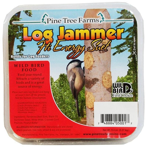Pine Tree Farms Log Jammer Hi Energy Suet Plugs (9.4 oz)